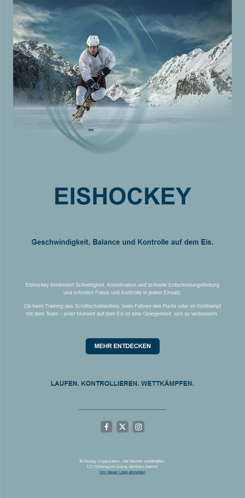Hockey Game Alert Emails