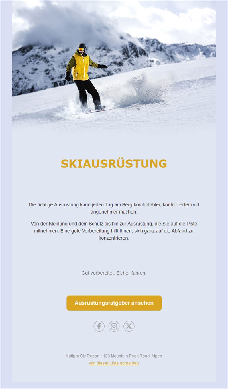 Snowboard Event Template
