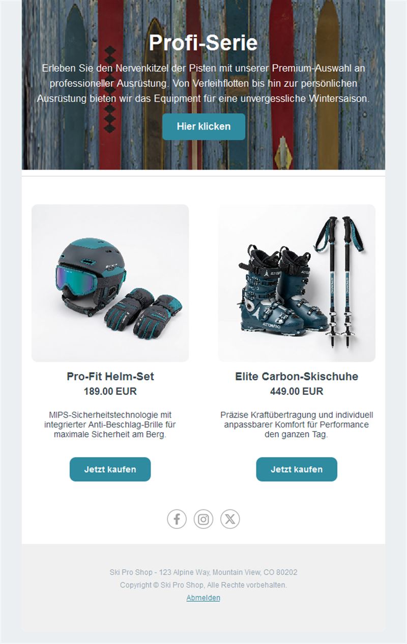 Winter Sports Campaign