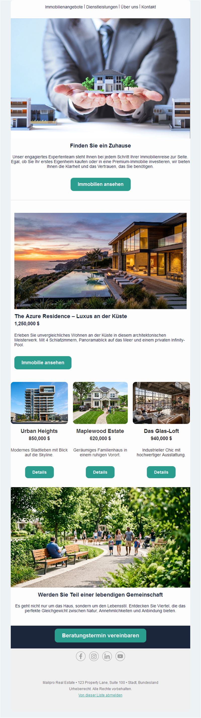 Luxury Property Email Design