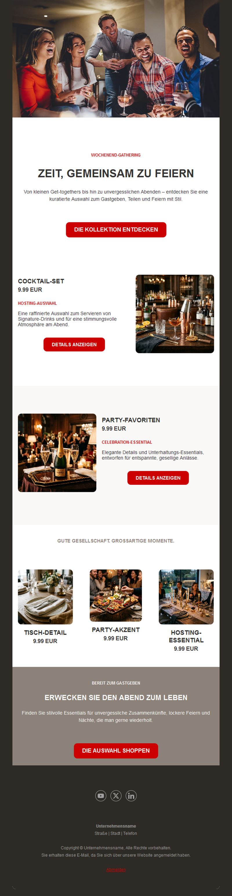 Party and After Work Updates