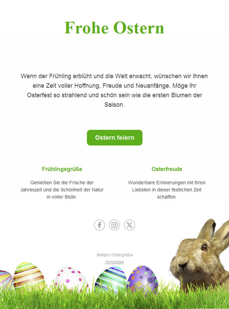 Festive Easter Emails