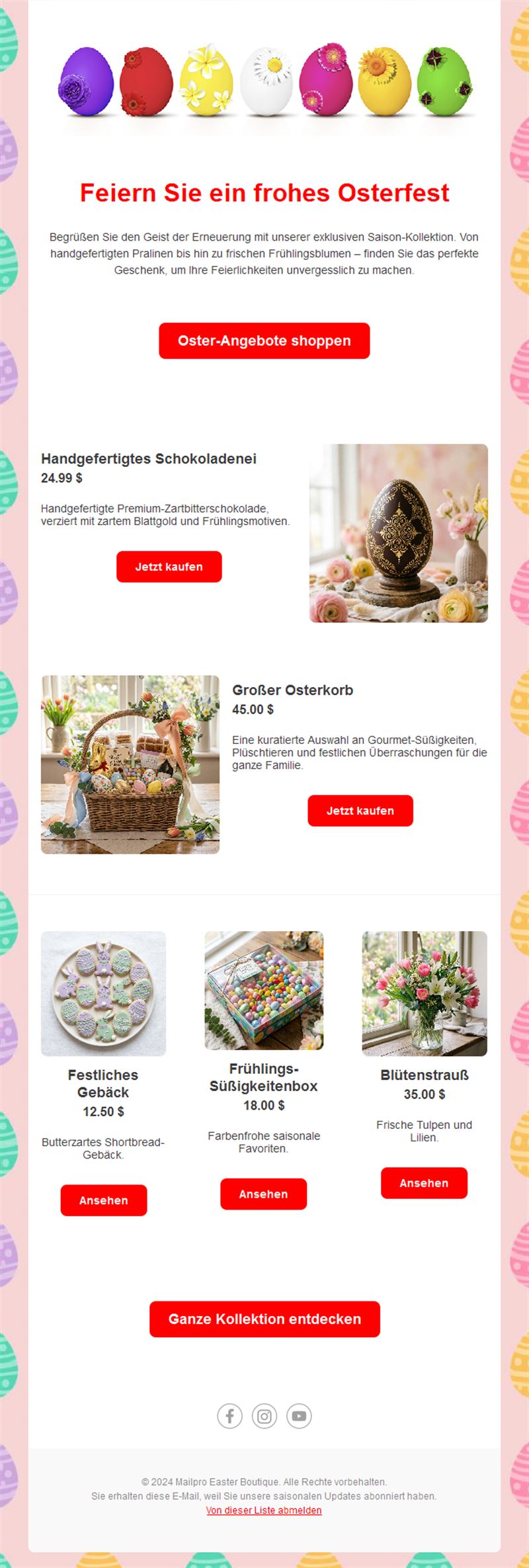 Holiday Spring Emails