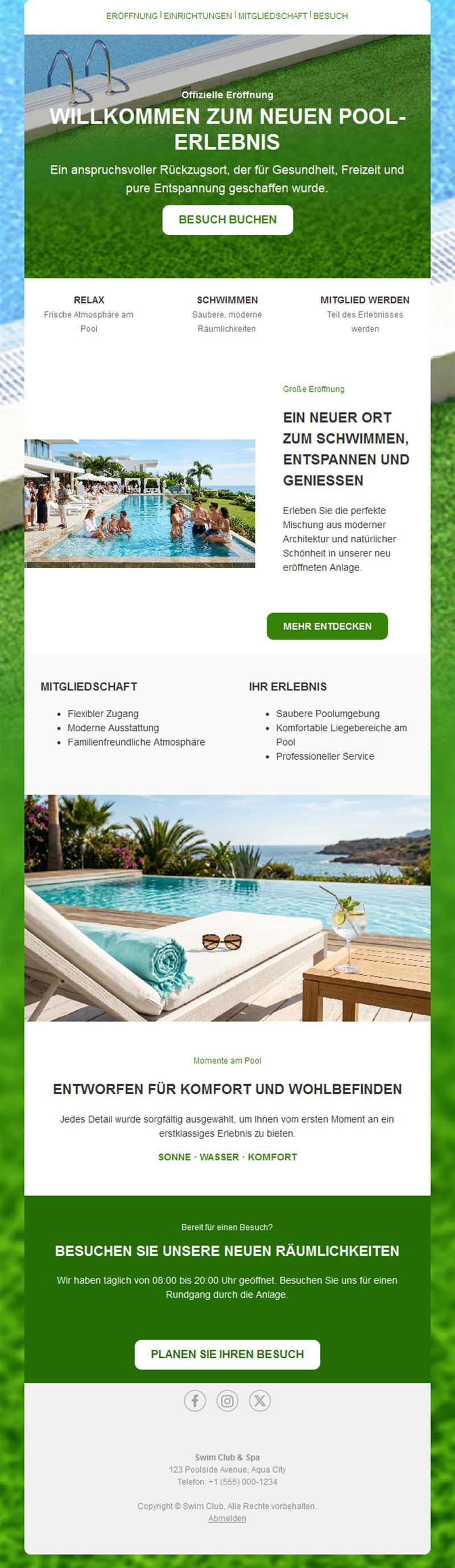 Pool Activities Emails