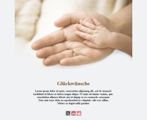 Neugeborene Glücksmomente