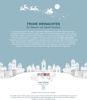 Weihnachts E-Mail Vorlagen Auswahl