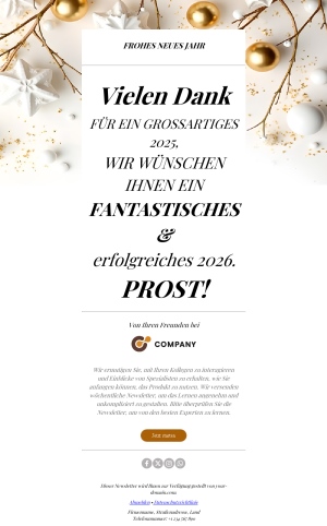 Neujahrsgrüße Vorlage 2026