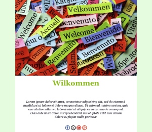 Begrüßen Sie Ihre Kund*innen mit dieser Vorlage