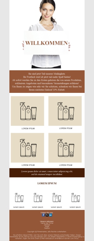 Template Email Neukunden Serie