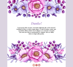 E-Mail-Vorlagen: Danke