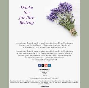 Template Email Danke Kunden