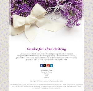 Template Email Danke Abonnement