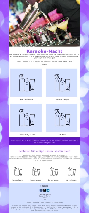 Barabend Email Vorlagen