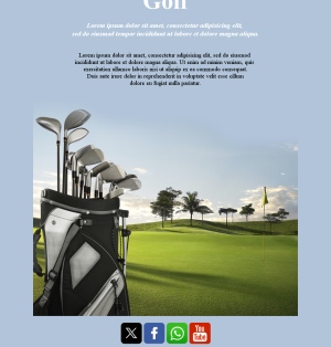 Golf Club Template