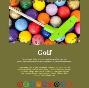 Golf Event Newsletter