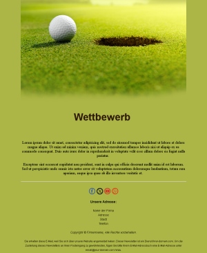 Golf-Turnier Design