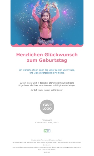 Automatisierte Geburtstags-E-Mail-Vorlage