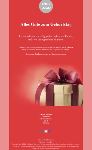 Feiern Sie den Geburtstag