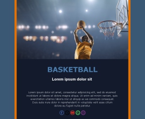 Basketball E-Mail Vorlagen