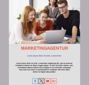 Agentur-Kampagnenvorlage	