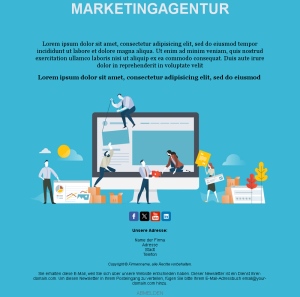 Agentur-Kommunikationslayout	