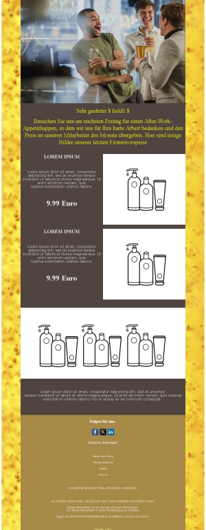 Einladungen zu After-Work-Events 