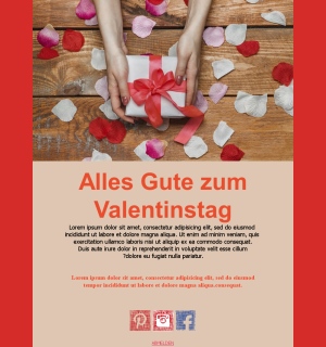 Valentinstag-Specials und Angebote