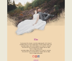 Romantische Hochzeitsdesigns