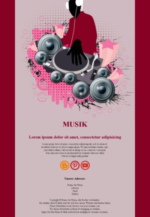 Künstler-Newsletter-Designs