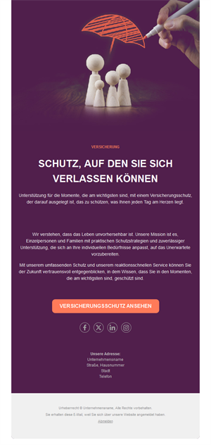 Professional Insurance Emails