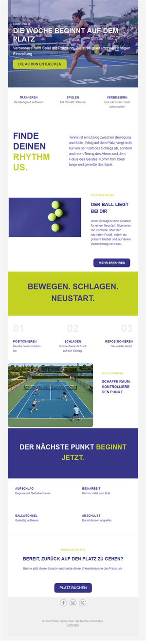 Exciting Tennis Match Templates