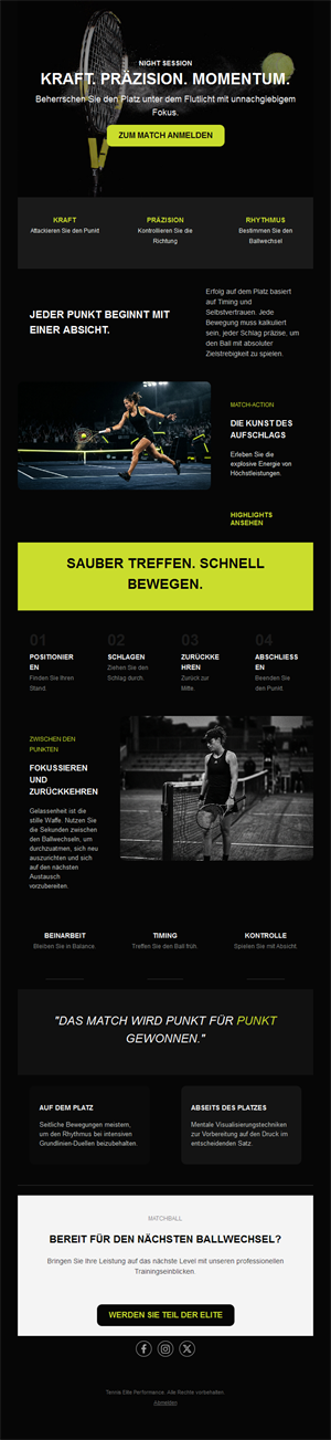 Exciting Tennis Match Templates