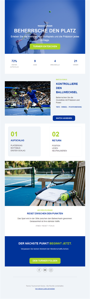 Exciting Tennis Match Templates