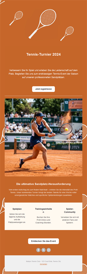 Exciting Tennis Match Templates