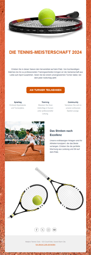 Exciting Tennis Match Templates