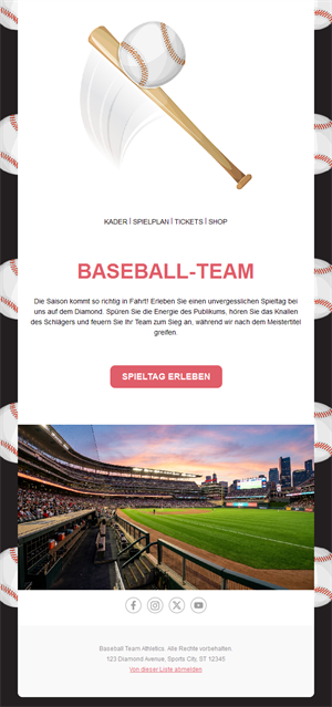 Vibrant Baseball Fan Templates