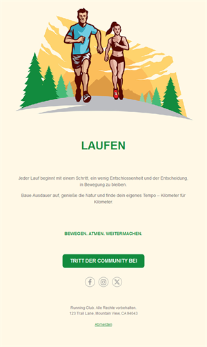 Energizing Running Event Templates