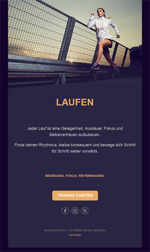 Energizing Running Event Templates