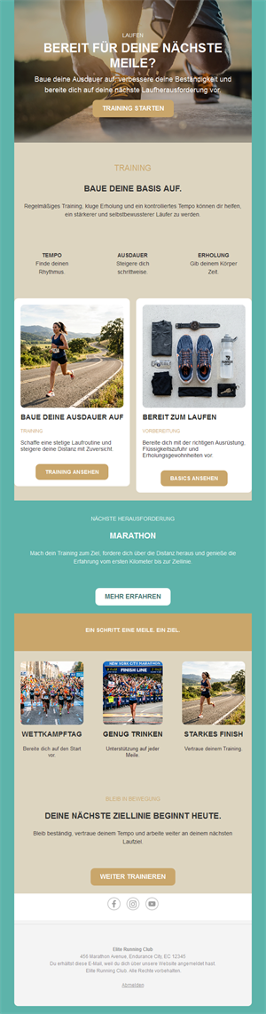 Energizing Running Event Templates