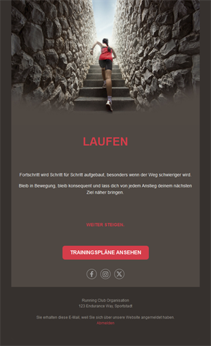 Energizing Running Event Templates