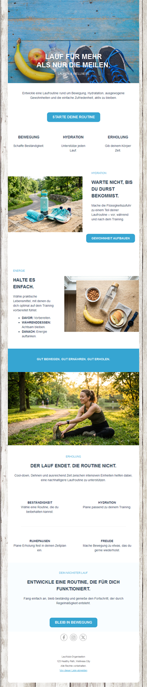 Energizing Running Event Templates