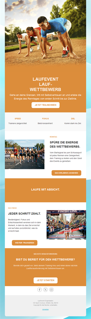 Energizing Running Event Templates
