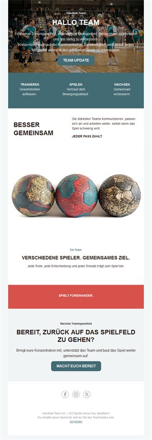 Handball Fan Emails