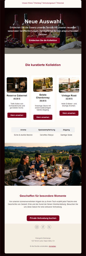 Vineyard Email Designs