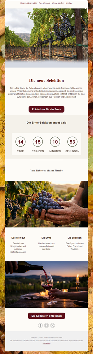 Vineyard Elegance Emails