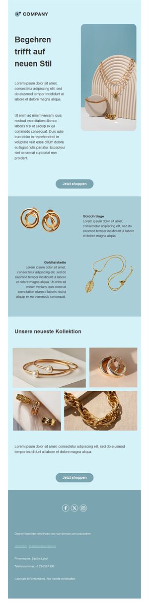 Jewelry Email Templates
