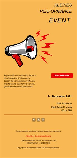 Event Invitation Email Template for Customers