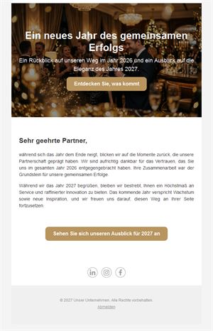 Elegant New Year 2027 Greetings