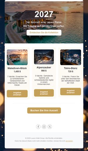 New Year 2027 Getaways