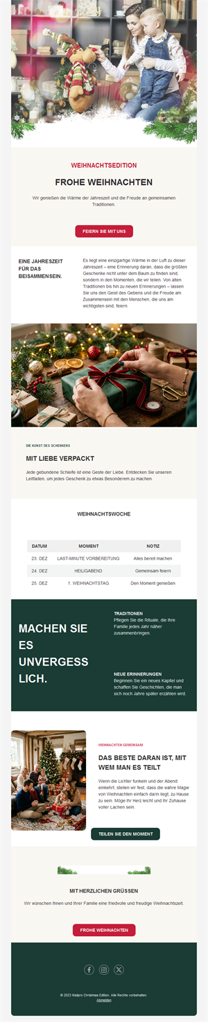 Holiday Email Designs
